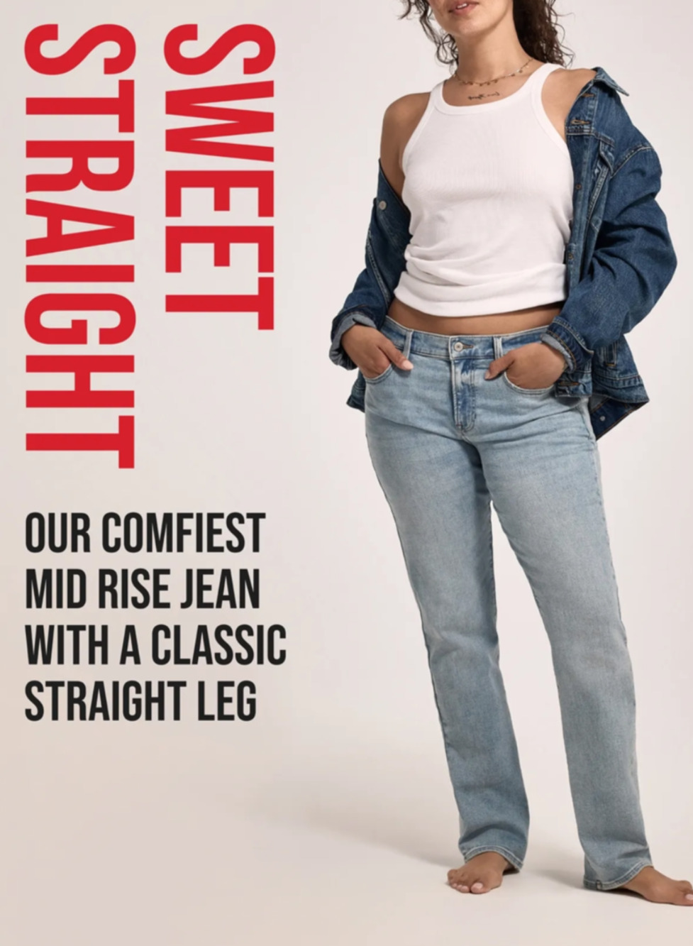 Lucky Brand Sweet N Straight blue jeans Size 6 Classic Denim Casual Retro